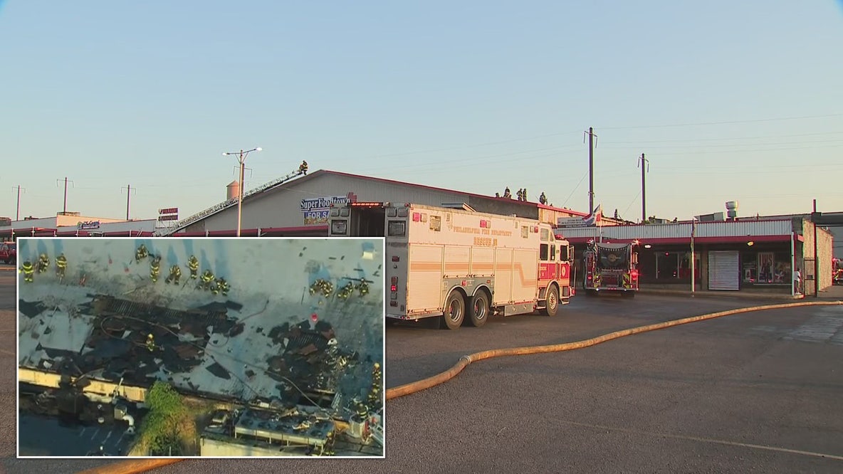 Fire rips through popular Philadelphia neighborhood supermarket