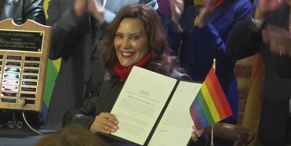 Gov. Whitmer signs expansion of Elliot Larsens Act protecting LGBTQ rights in Michigan