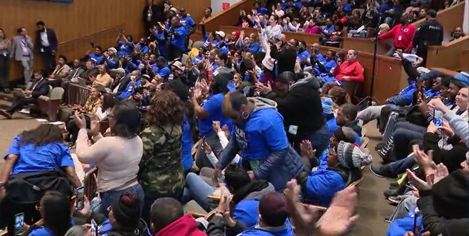 Casino workers swarm Detroit City Council amid strike against gaming centers