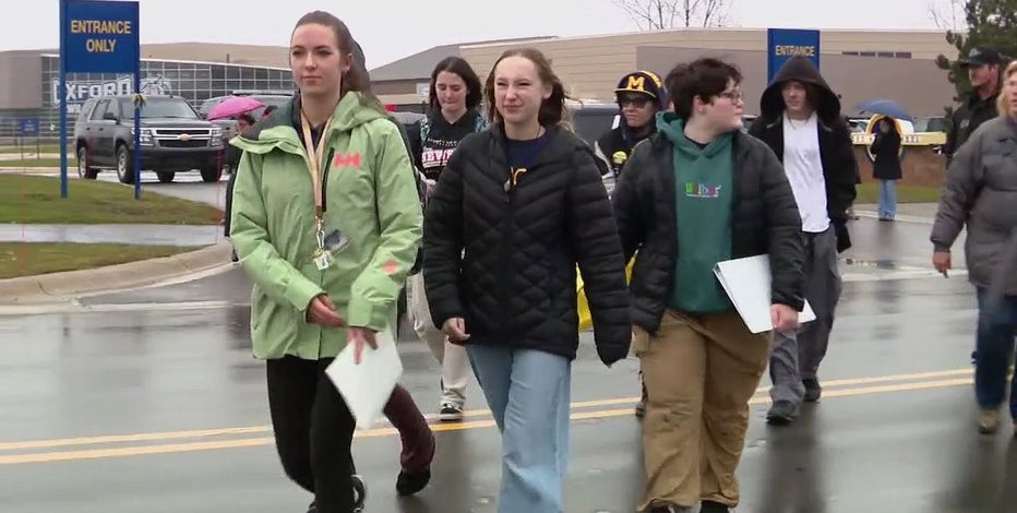 Oxford students walk out, protesting district 2 years after school shooting