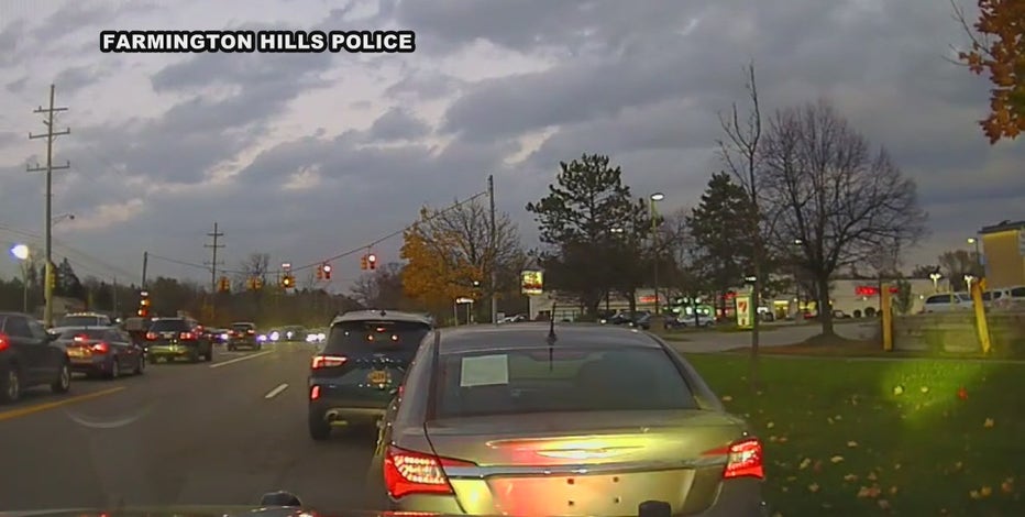Retail fraud suspect arrested after striking 4 cars during Farmington Hills police chase