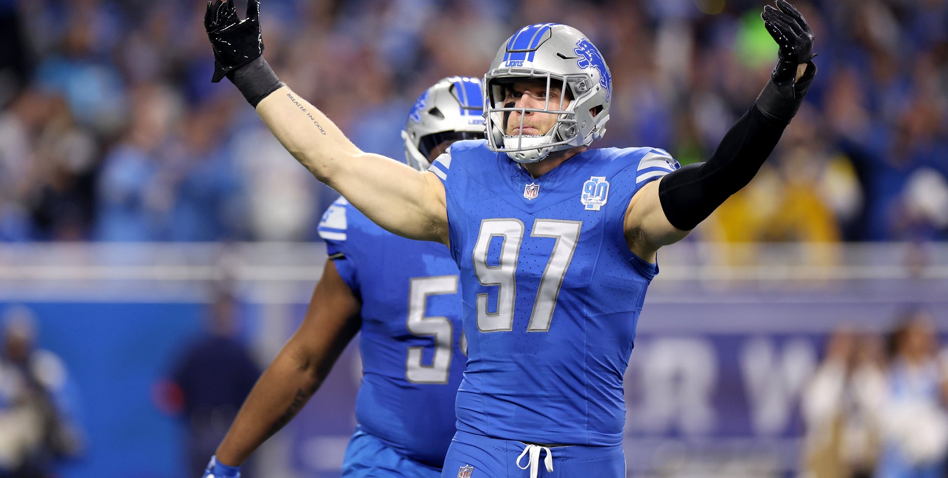 Lions DE Aidan Hutchinson says he’s on track to reach goal of returning for the Super Bowl