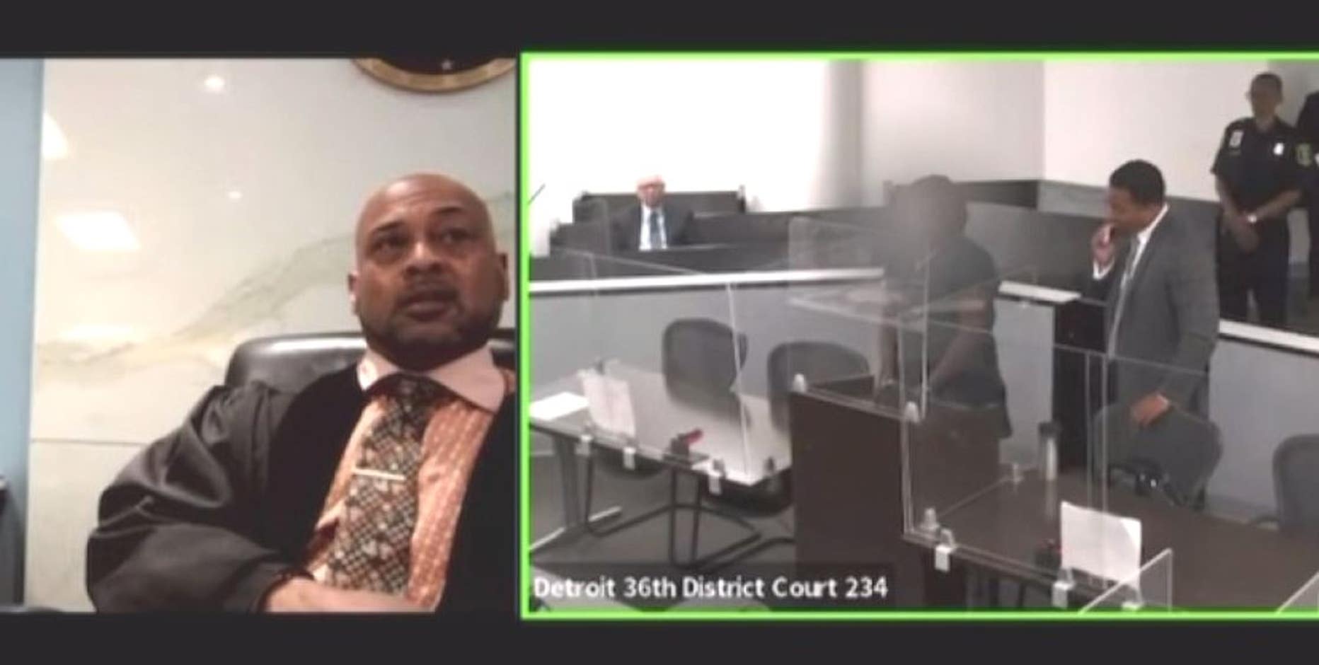 Detroit judge back on bench after having sleeping teen handcuffed