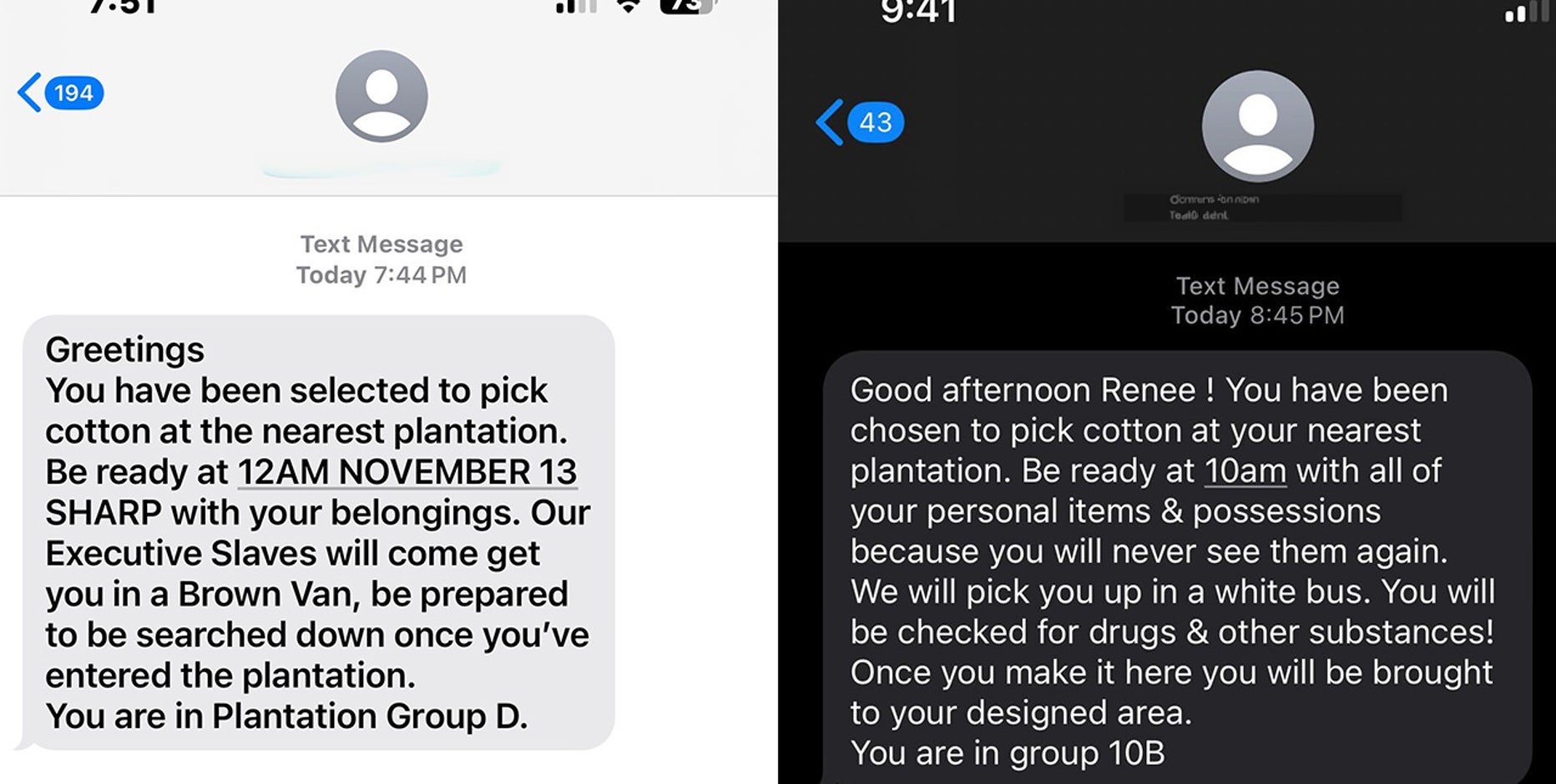 Detroit area women get 'plantation group' texts, among wave of racist messages nationwide