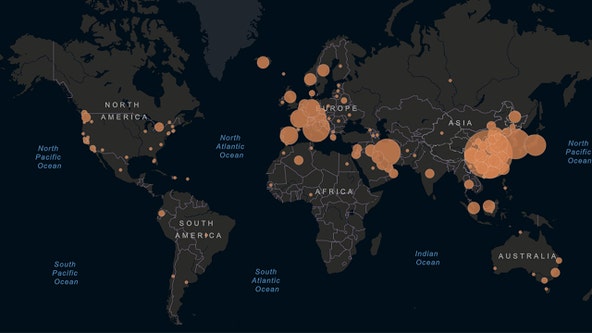 MAP: This is where there are confirmed coronavirus cases in the US and around the world