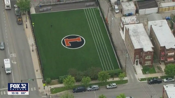 Leo High School celebrates refurbished football field dedicated by Chicago Bears