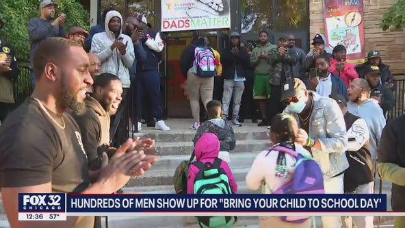 Hundreds of Chicago men turn out for 'Bring Your Child to School Day'