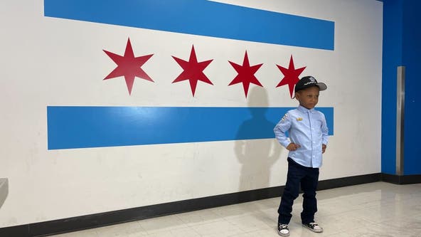 Boy, 4, realizes dream of becoming Chicago police officer thanks to Make-a-Wish