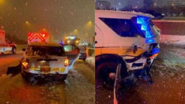 Illinois State Trooper rear-ended on Eisenhower Expressway