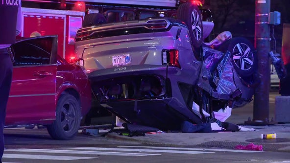 Indiana woman killed, 6 injured in vehicle crash on Chicago's Northwest Side