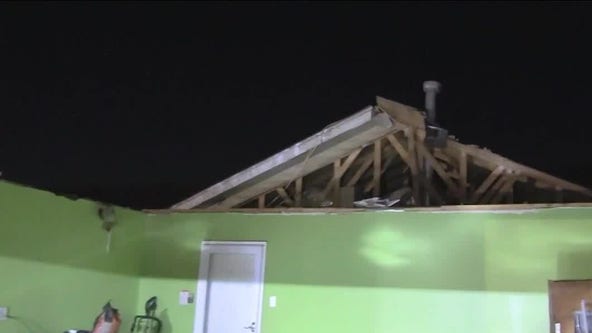 Extreme winds rip roofs off home, garages in NW Indiana