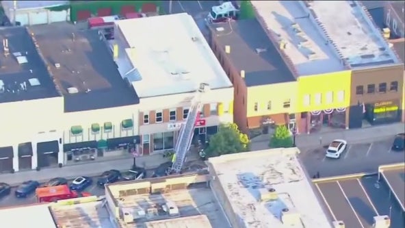 Fire erupts at Benjamin Moore paint store in Crystal Lake