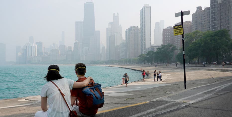 Entire state of Illinois under air quality alert because of Canadian wildfire smoke