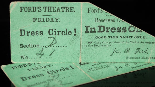 Theater tickets from night Abraham Lincoln was shot sold for over $250K at auction