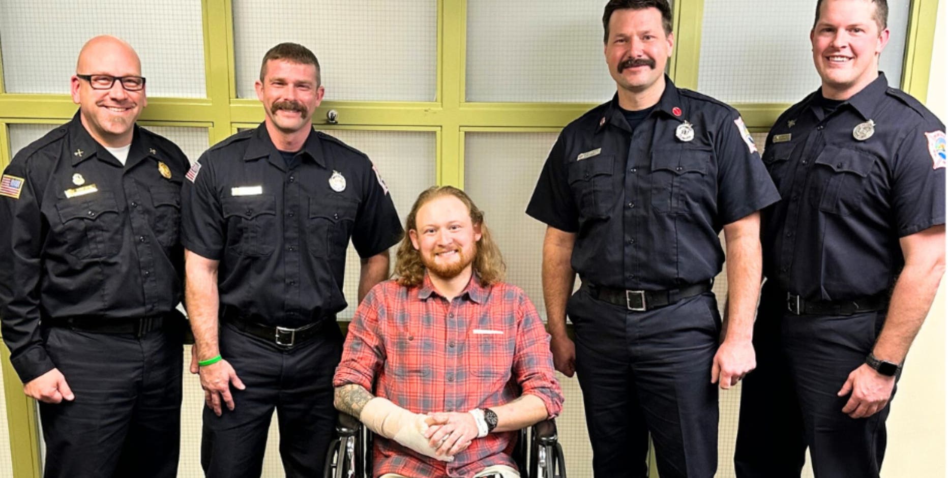 Matt Reum: Indiana man trapped in crashed truck for days reunites with rescuers during recovery