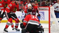 Zach Parise and Nathan MacKinnon star as the Avalanche pound the Blackhawks 5-0