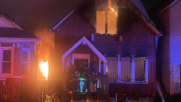Fire spreads to 2 homes in Englewood