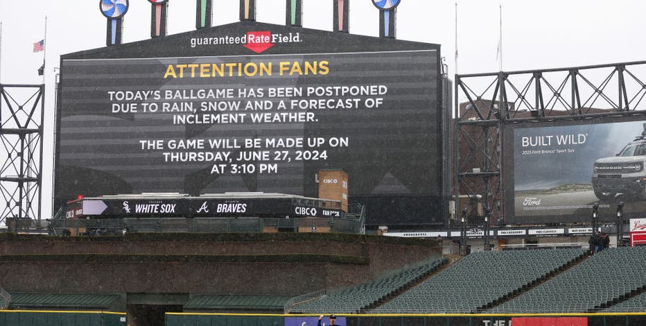 White Sox game against Atlanta Braves postponed due to weather