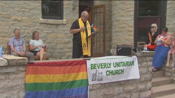 Far South Side church rededicates Pride flags after they were vandalized