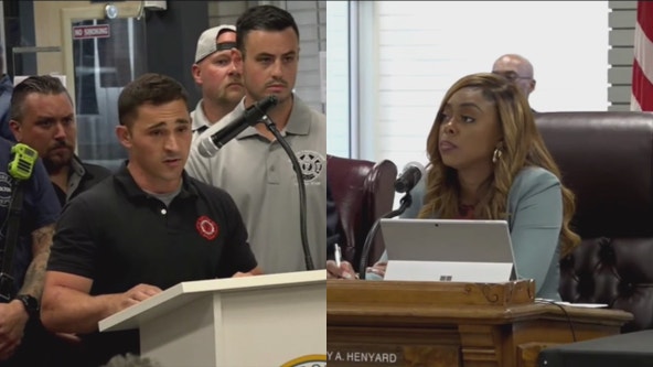 Dolton firefighters confront Mayor Tiffany Henyard over unpaid wages, insurance issues