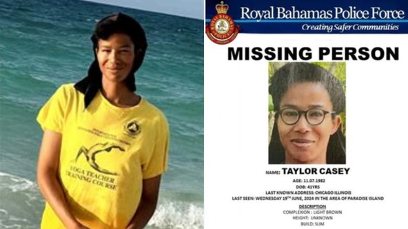 Taylor Casey: Chicago police issue missing persons alert for woman who vanished in the Bahamas