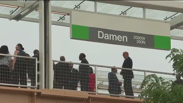 Damen Green Line Station opens on Chicago's Near West Side