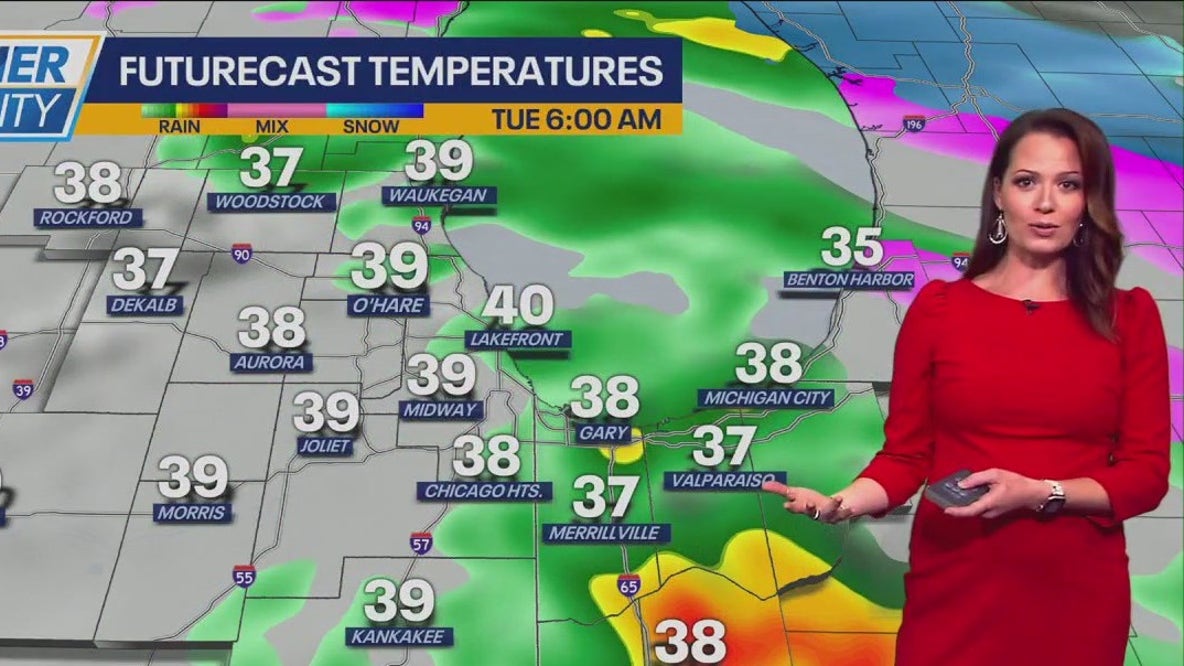 Chicago weather: Rain overnight will linger into Tuesday
