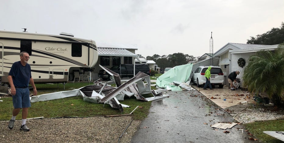 Storm damage reported in Volusia, Lake Counties