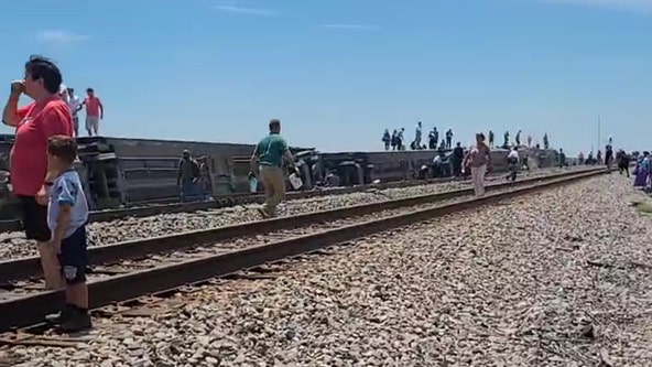 Amtrak train derails in Missouri with several injuries after hitting dump truck