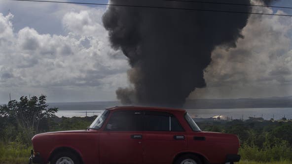 Raging fire consumes 4th tank at Cuba oil storage facility