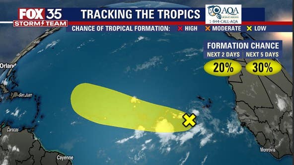 Tropical depression could form in the Atlantic this week, NHC says