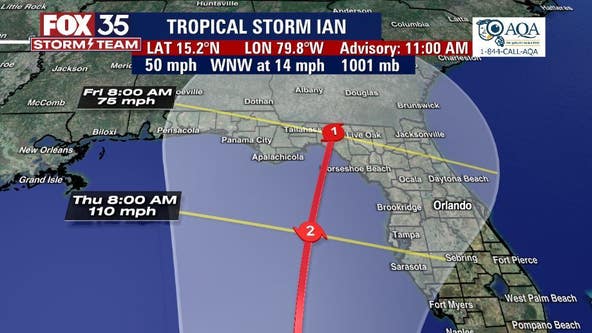 Tropical Storm Ian expected to become a hurricane on Sunday; watches, warnings issued for Cuba