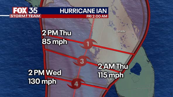 Hurricane Ian strengthens into Category 2 storm: Here is when the storm's expected to reach Florida