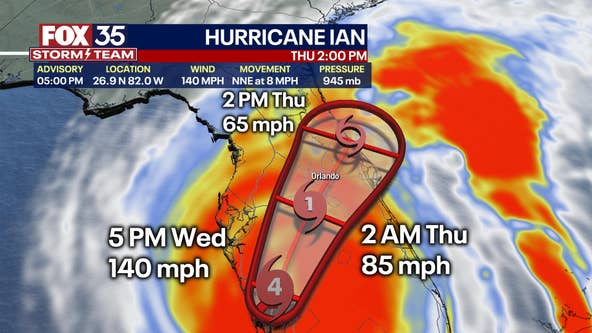 Hurricane Ian maintains intensity hours after landfall in Florida as Category 4 storm