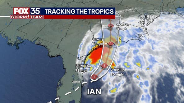 Ian strengthens, becomes a hurricane again on its way out of Florida toward the Carolinas
