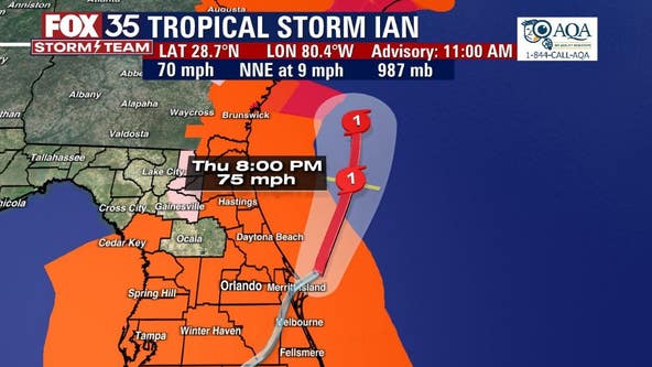 Tropical Storm Ian expected to become a Cat 1 hurricane again