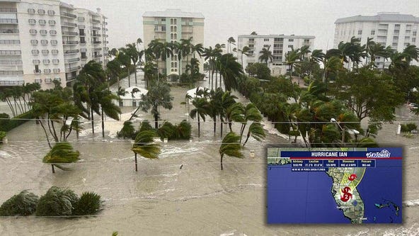 Hurricane Ian downgraded to Category 2 storm as it batters Florida with storm surge, flooding