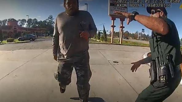 Body cam video shows moments before man stabbed Daytona Beach officer in face, police say