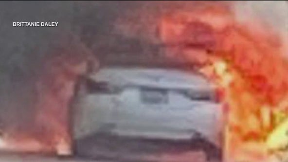 'Run!': Florida grandma recounts moment car burst into flames as family drove down Ocala road