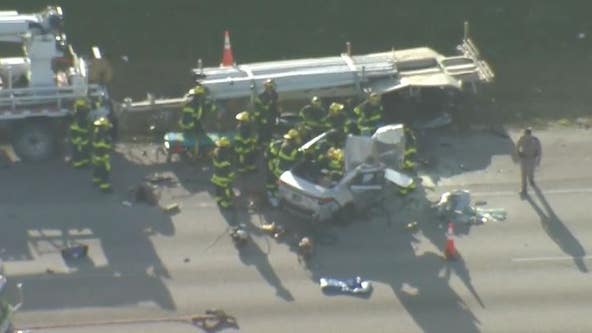 Crash shuts down eastbound lanes of I-4 in Kissimmee