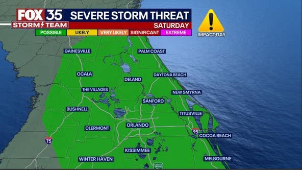 Orlando weather: Staying warm before cold front, possibly severe storms arrive in Central Florida