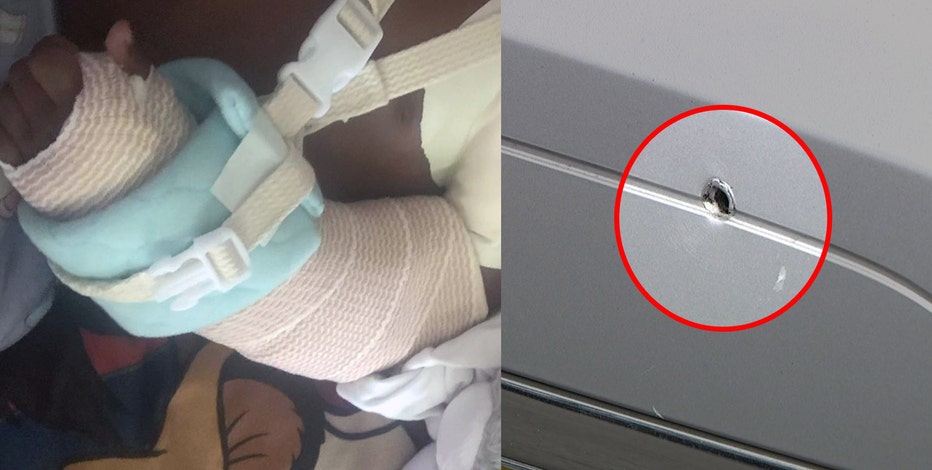 'Thank God, my baby girl pulled through': Father of toddler shot during drive-by says child is recovering