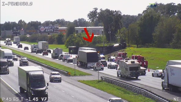 Semi overturns, spilling antifreeze on major Florida highway; delays expected: 'will take time to clean up'