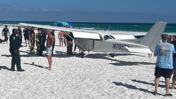 Plane makes emergency landing on Florida beach