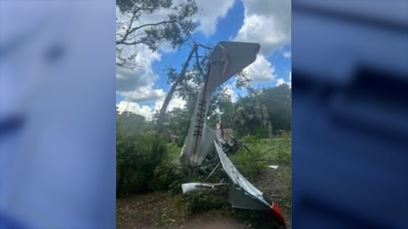 2 injured after small plane crashes in DeLand, officials say