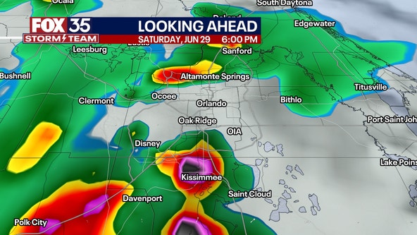 Afternoon, early evening thunderstorms possible across Central Florida on Saturday