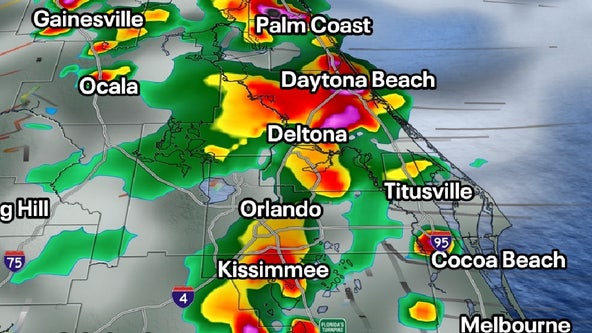 TIMELINE: Thunderstorms likely from Orlando to Atlantic Coast Friday evening