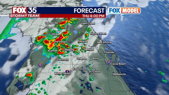 TIMELINE: Heavy rain, frequent lightning and gusty winds expected in these Central Florida counties