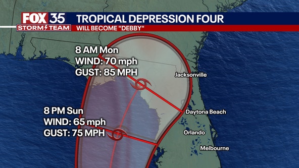 Tropical Depression 4 live updates: Depression forms in Atlantic, expected to become Tropical Storm Debby