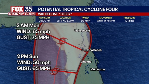 Tropical Cyclone 4 Live Updates: Tropical storm watches, warnings for Florida